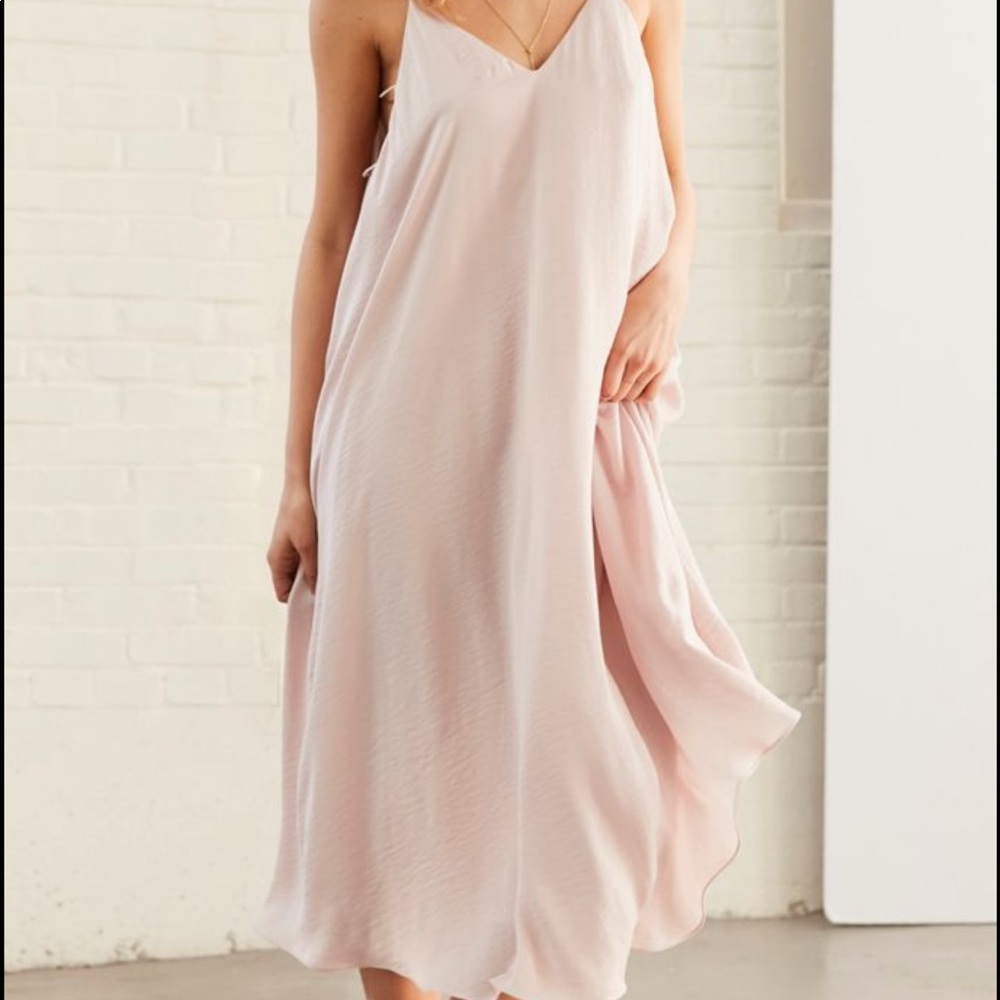 Purple flowing midi dress from Urban Outfitters